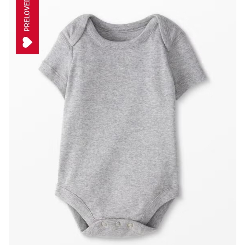 Hanna Andersson Light Gray Bodysuit NWOT